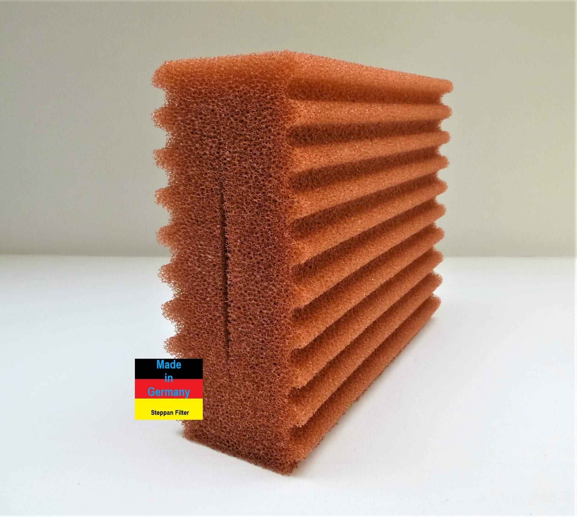 9 Filterschwämme 4 x Blau gewellt 4 x Rot gewellt und 1 x Grün glatt passend für Oase Biotec 10.1. und Oase BioSmart 36000