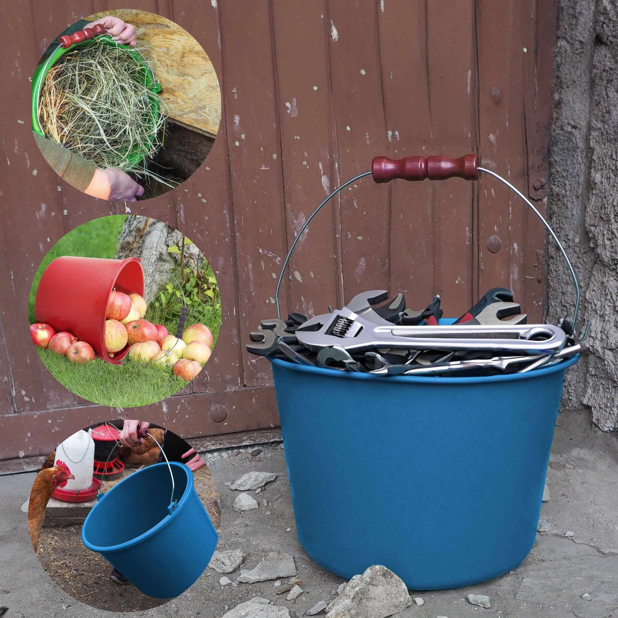 BAUSTER® Lot De 2 Seaux De Chantier En Plastique De 20 L - FindTheDeal