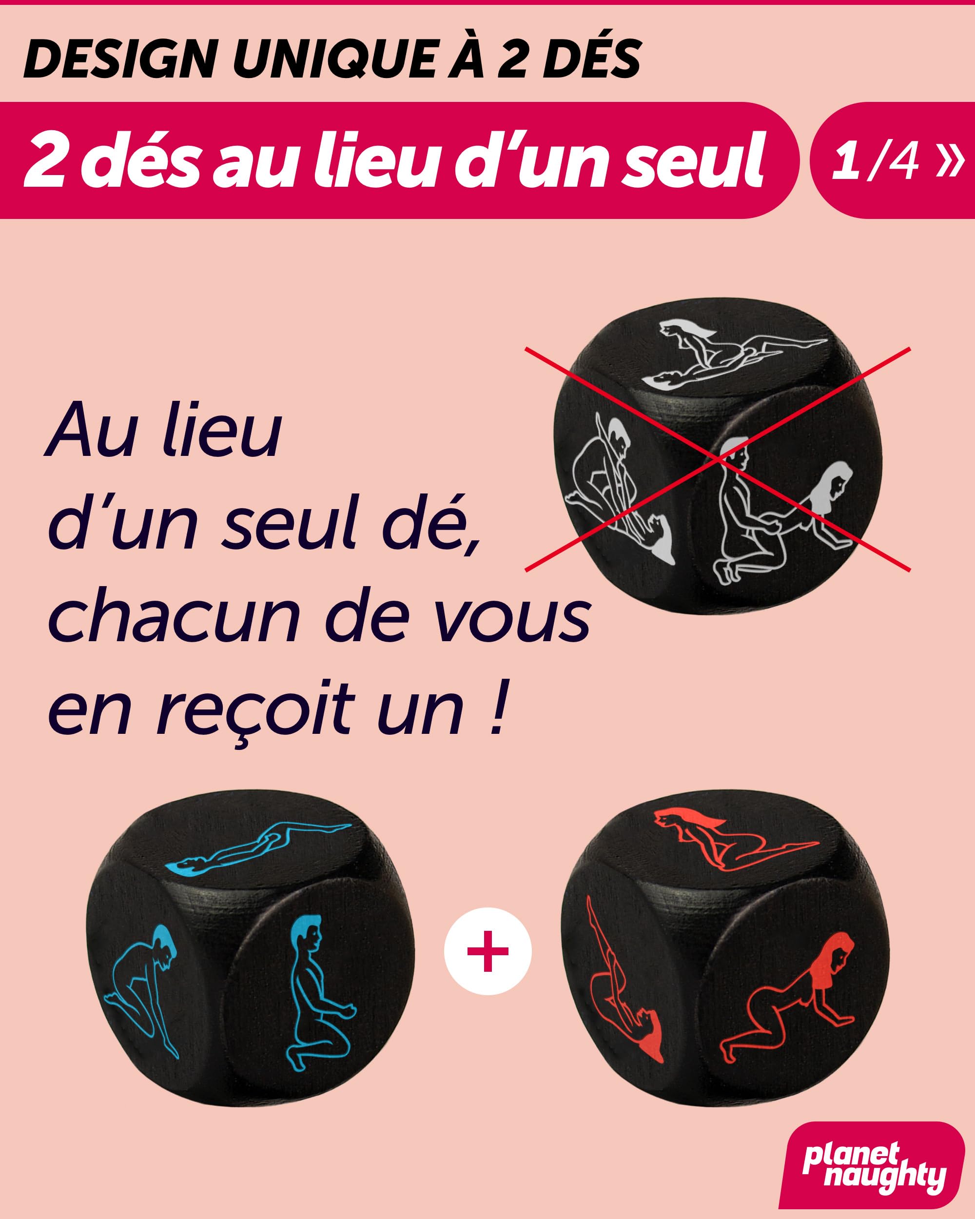Image secondaire de Dés Kama-Sutra Illustrés – Jeu Érotique pour Couples | Accessoire Sexy et Coquin pour Faire l'Amour | Jouet Sexuel Adulte França