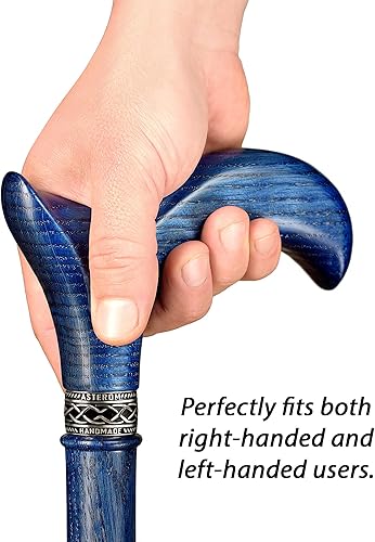 Miniatura 7 de Bastón ergonómico hecho a mano para hombres y mujeres, elegante bastón de madera de roble Derby, bastón de caminar fresco