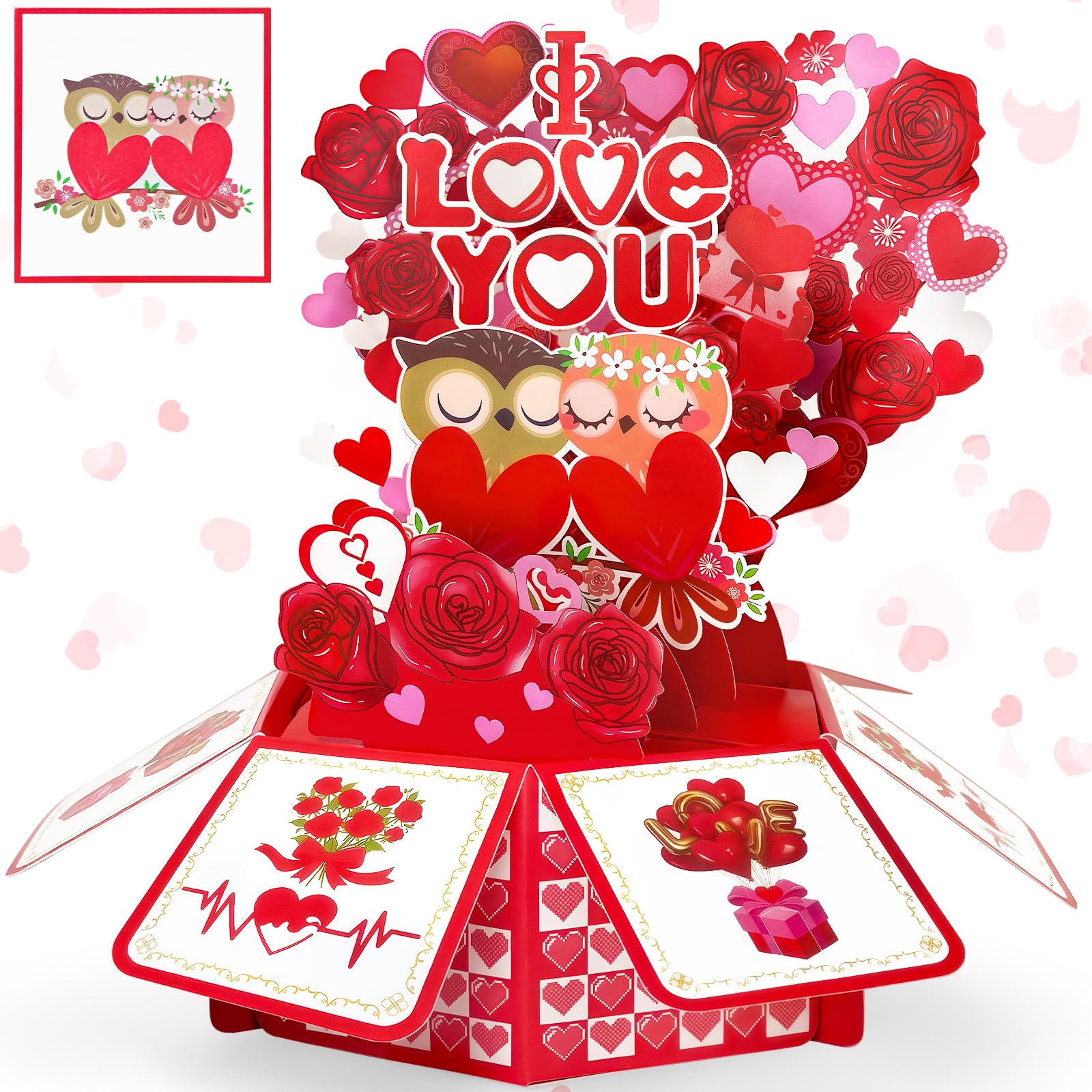 YianHien Love Owl Pop Up Anniversary Card
