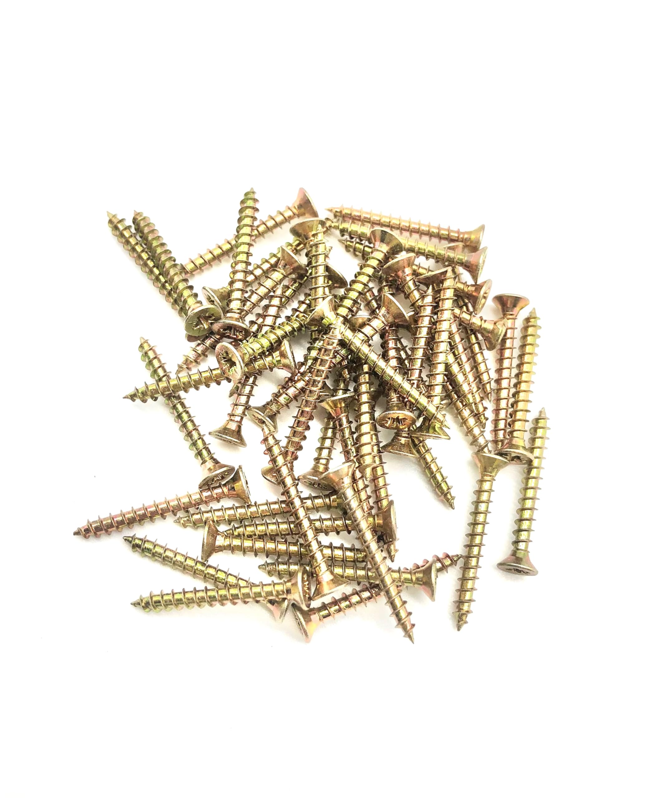 50 Pcs Wood Screws Double Countersunk General Purpose (3mm x 25mm)