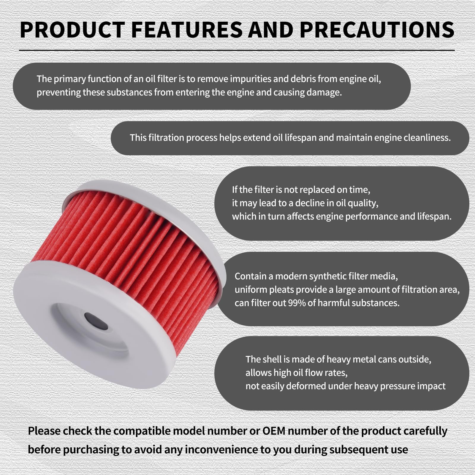 Amazon.com: AHL 113 Oil Filter 15412-HM5-010 15412-HM5-A10