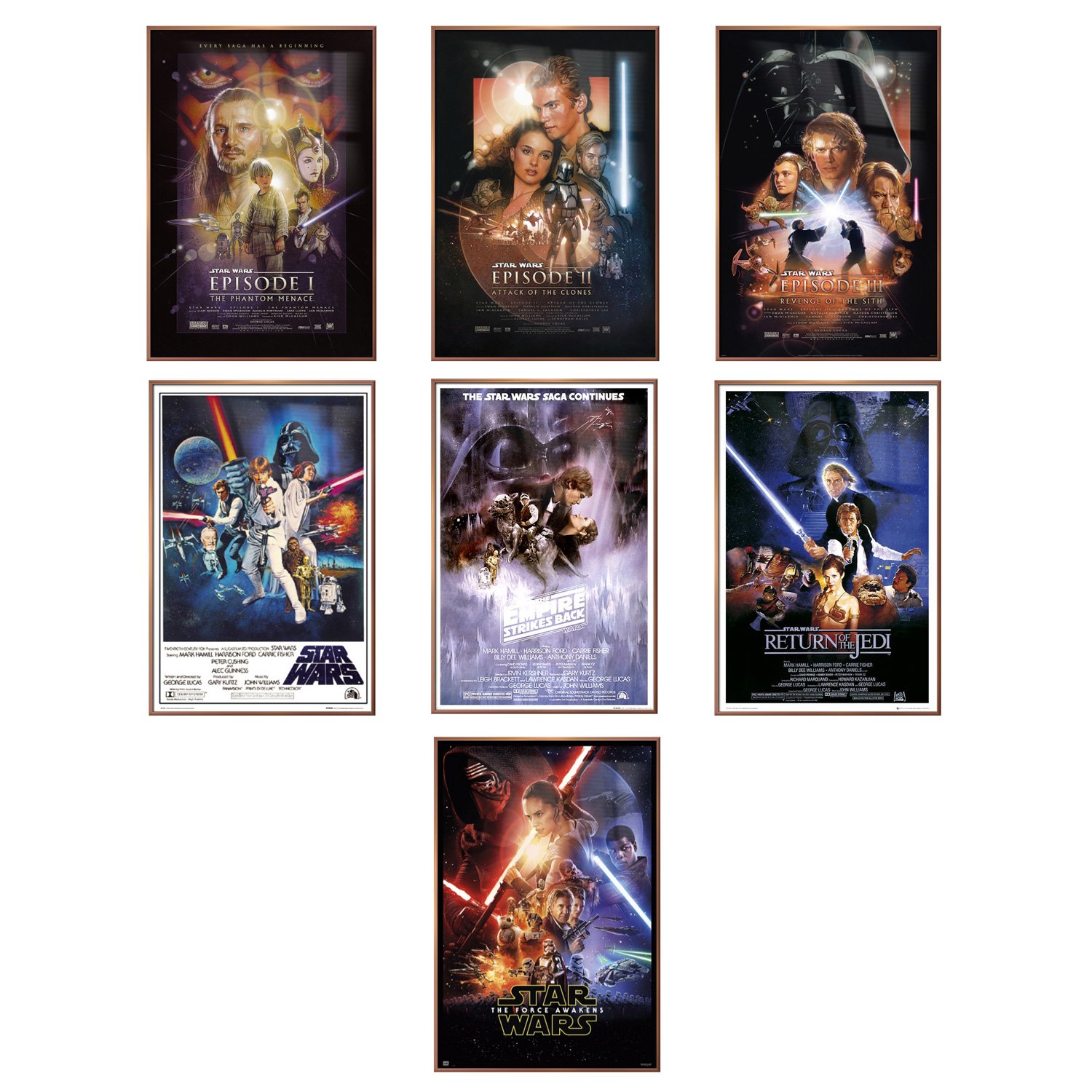 Amazon.co.jp: スターウォーズ エピソードI II III IV V VI & VII - 7