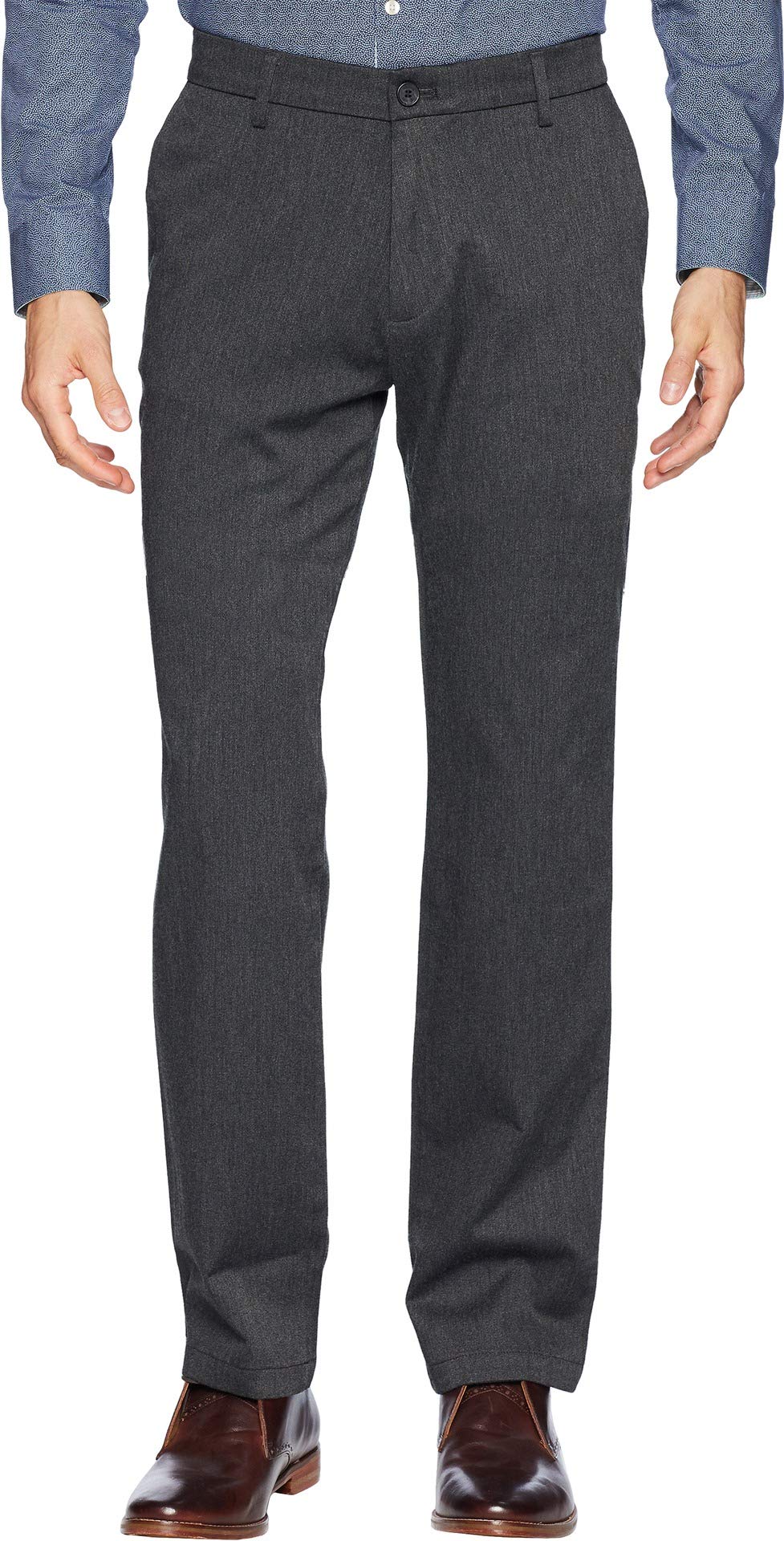Mens Straight Fit Signature Lux Cotton Stretch Khaki Pant