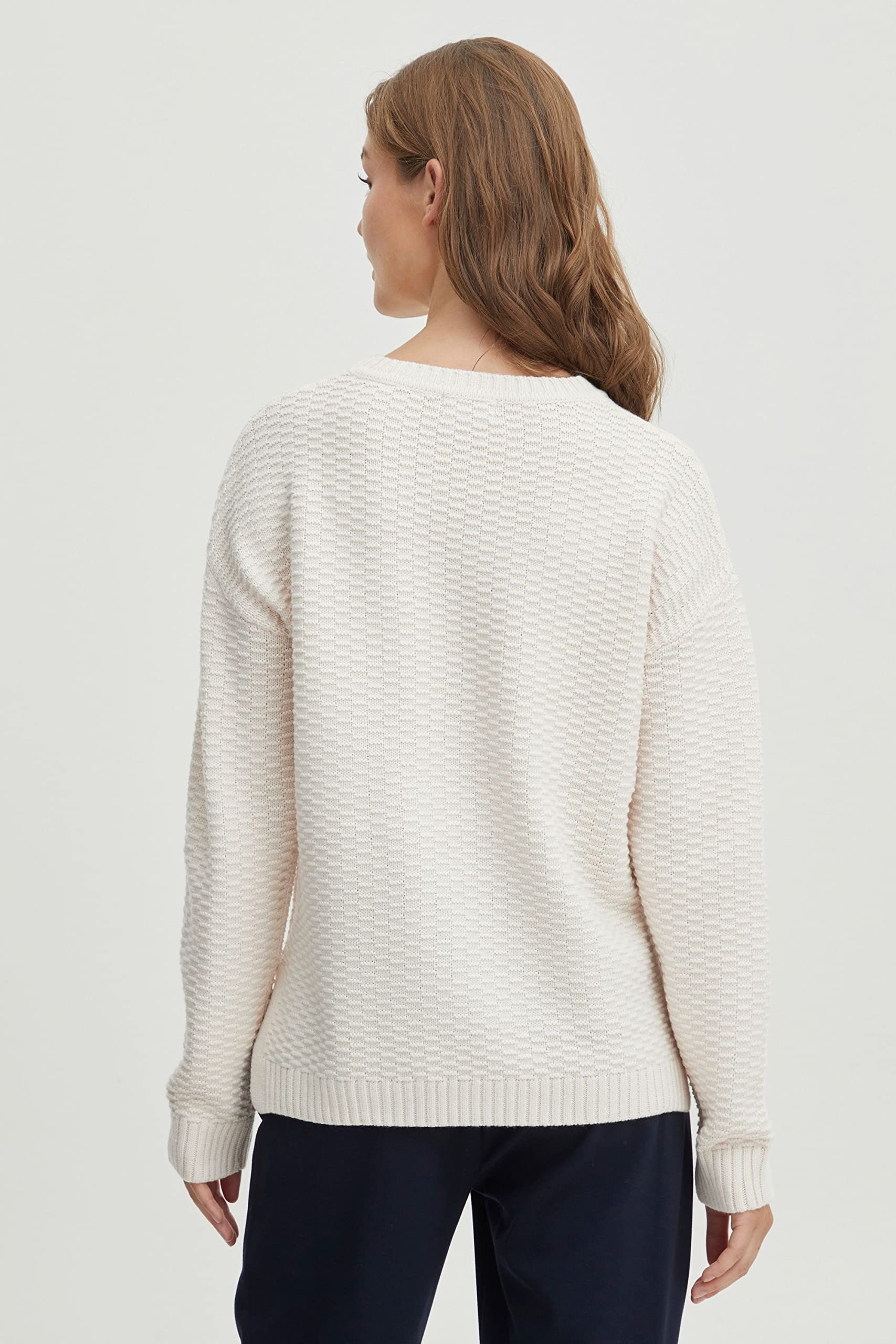 OXMO OXMilla Damen Strickpullover Feinstrick Pullover