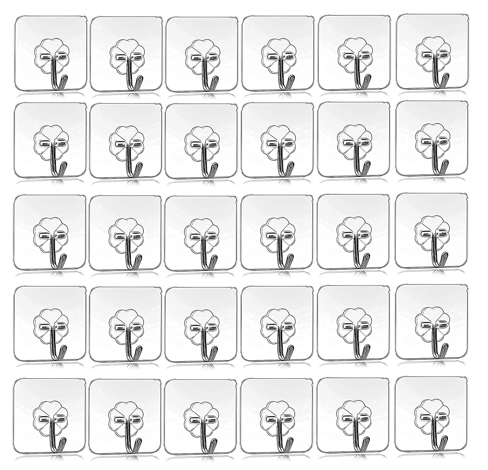 SHALVI Adhesive Hooks - No Drill Wall Hangers -9 SHALVI Adhesive Hooks - No Drill Wall Hangers -9