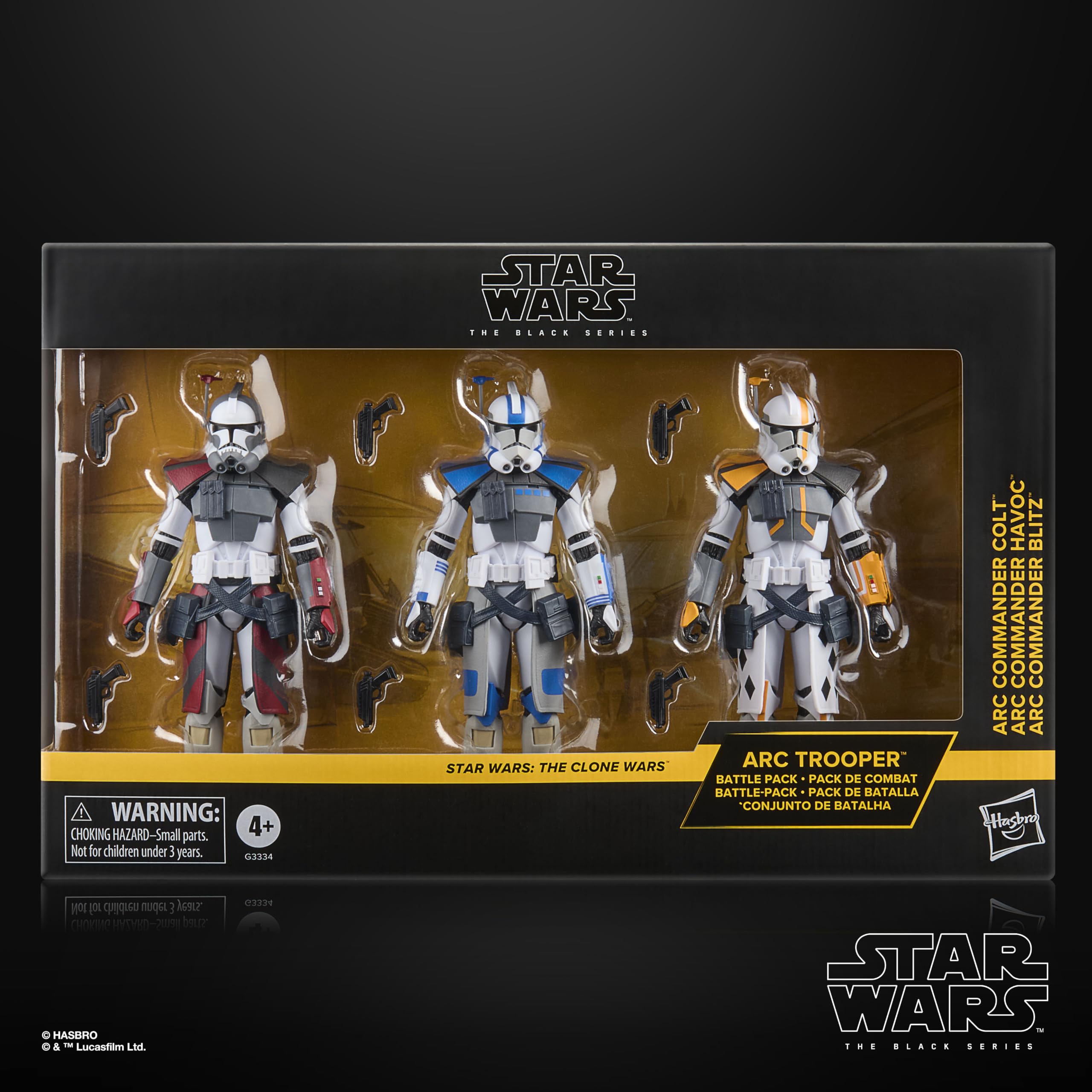 Star Wars The Black Series ARC-Soldaten Battle-Pack | Havoc, Colt, Blitz The Clone Wars Premium Action-Figuren 3er-Pack zum Sammeln (15 cm)