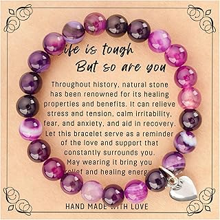 Get Well Soon Gifts for Women Encouragement Thinking of You Feel Better Relaxing Cheer Up Inspirational Surgery Recovery Bracelet Gifts for Best Friends Sister Women Girls