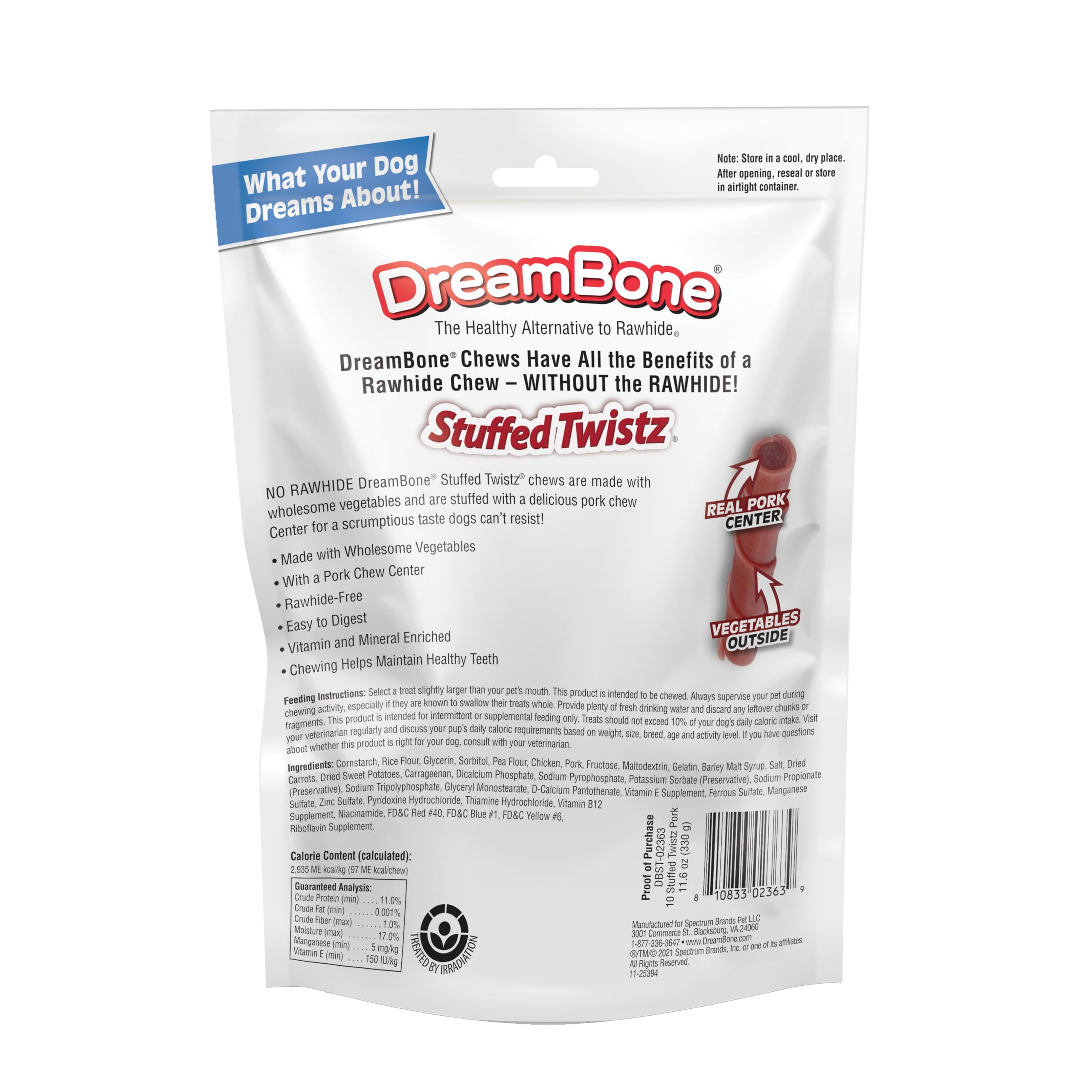 SmartBones dreambone Cerdo Relleno Twistz Perro Chew
