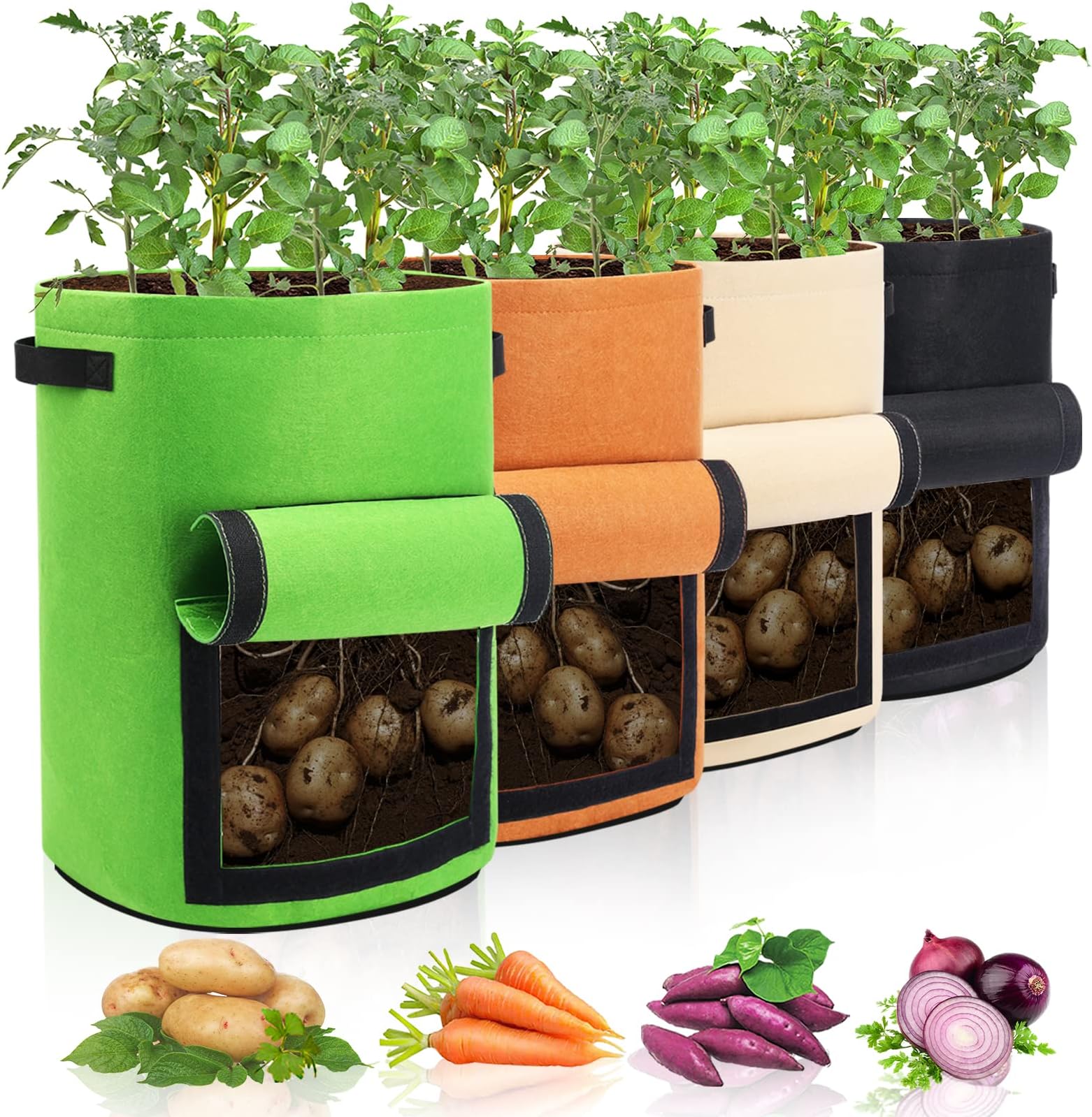 8 Pcs Upside Down Tomato Planter Hanging Strawberry