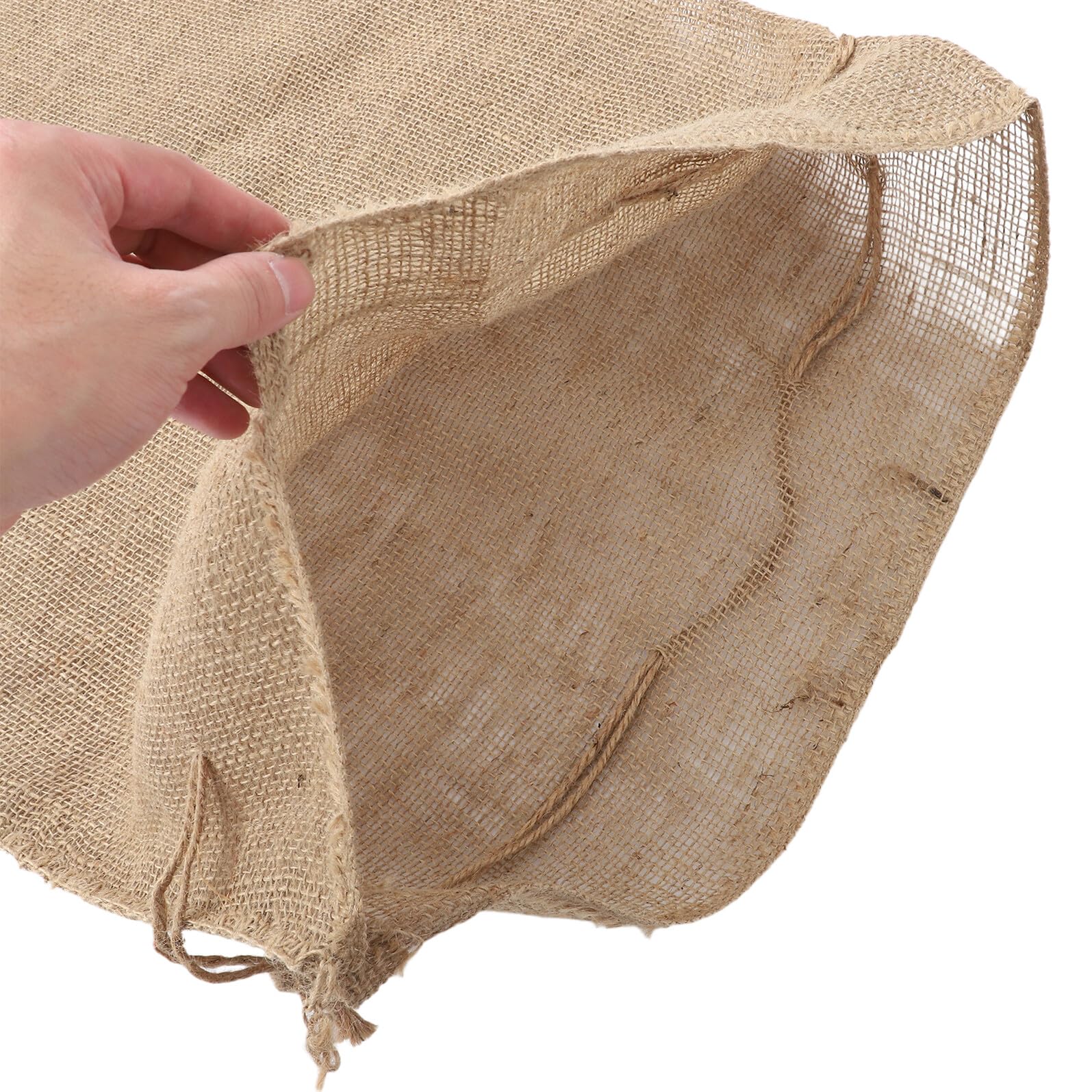 Sosoport Copertura Piante Inverno Antigelo in Juta con Cordino, 2 Pezzi | 39, 3x23, 58 Pollici, per Vasi da Patio e Piante in Vaso, Riutilizzabile per Uso Esterno