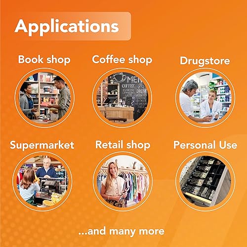 Miniatura 6 de SOLUX Bandeja de cajón de efectivo, inserto de caja registradora, inserto de cajón de efectivo, bandeja de repuesto de 5 billetes8 monedas,