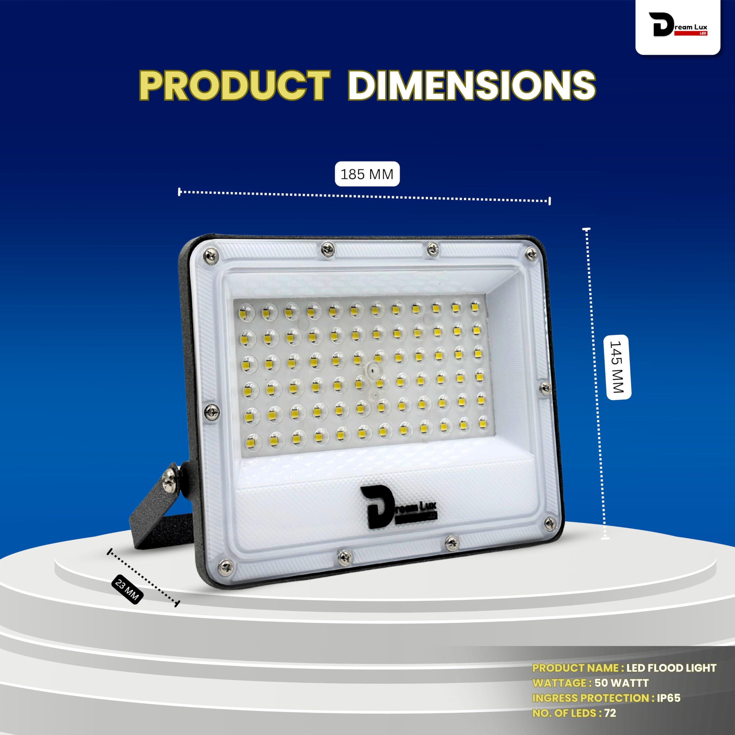 Dreamlux LED Flood Light - Waterproof Outdoor Security -2