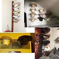 Vista 4 de YYST Soporte organizador para sombrero de vaquero 5/PK- Sin sombrero de vaquero