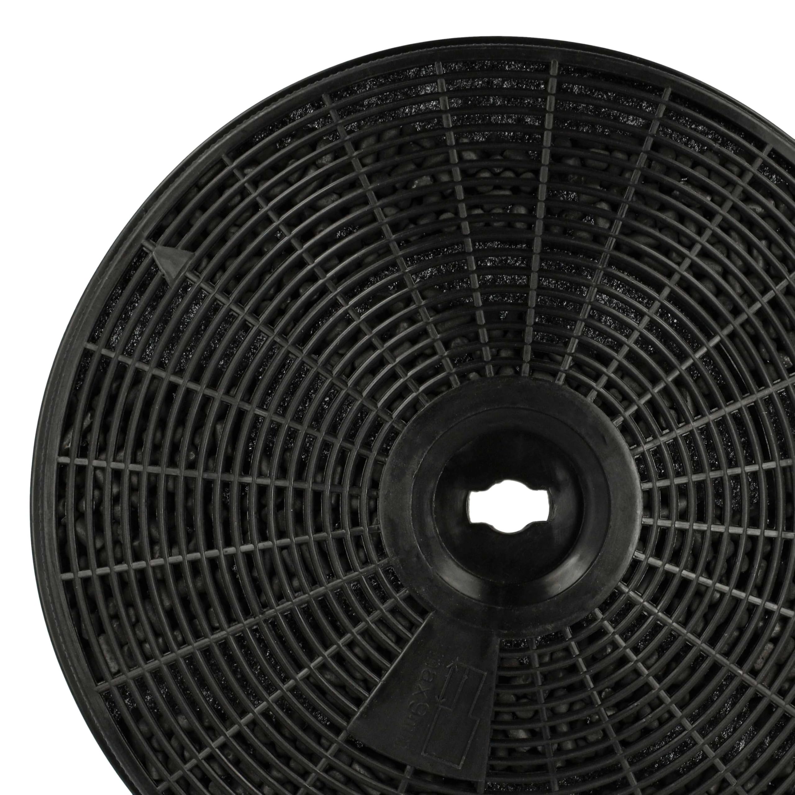 vhbw 10 x filtr z węglem aktywnym kompatybilny z Whirlpool 208156304413 PRF0086 852523101710 okap kuchenny - 20 cm