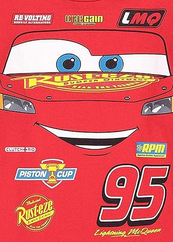 Miniatura 8 de Disney Pixar Cars Tow Mater Lightning McQueen - Paquete de 3 camisetas para bebés y niños grandes