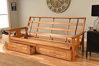 Kodiak Furniture Monterey Queen-size Futon Frame, Storage Drawers, Butte...