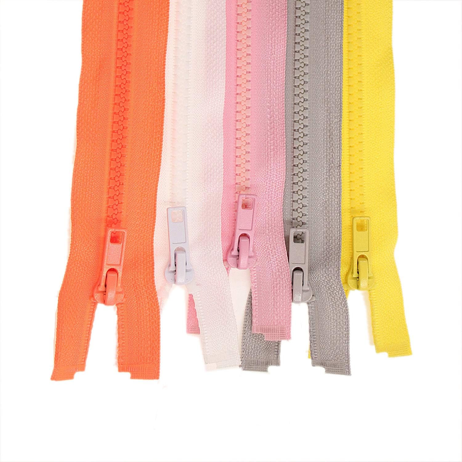10PCS 30 Inch (76cm) Separating Jacket Zippers for Sewing Coat Jacket