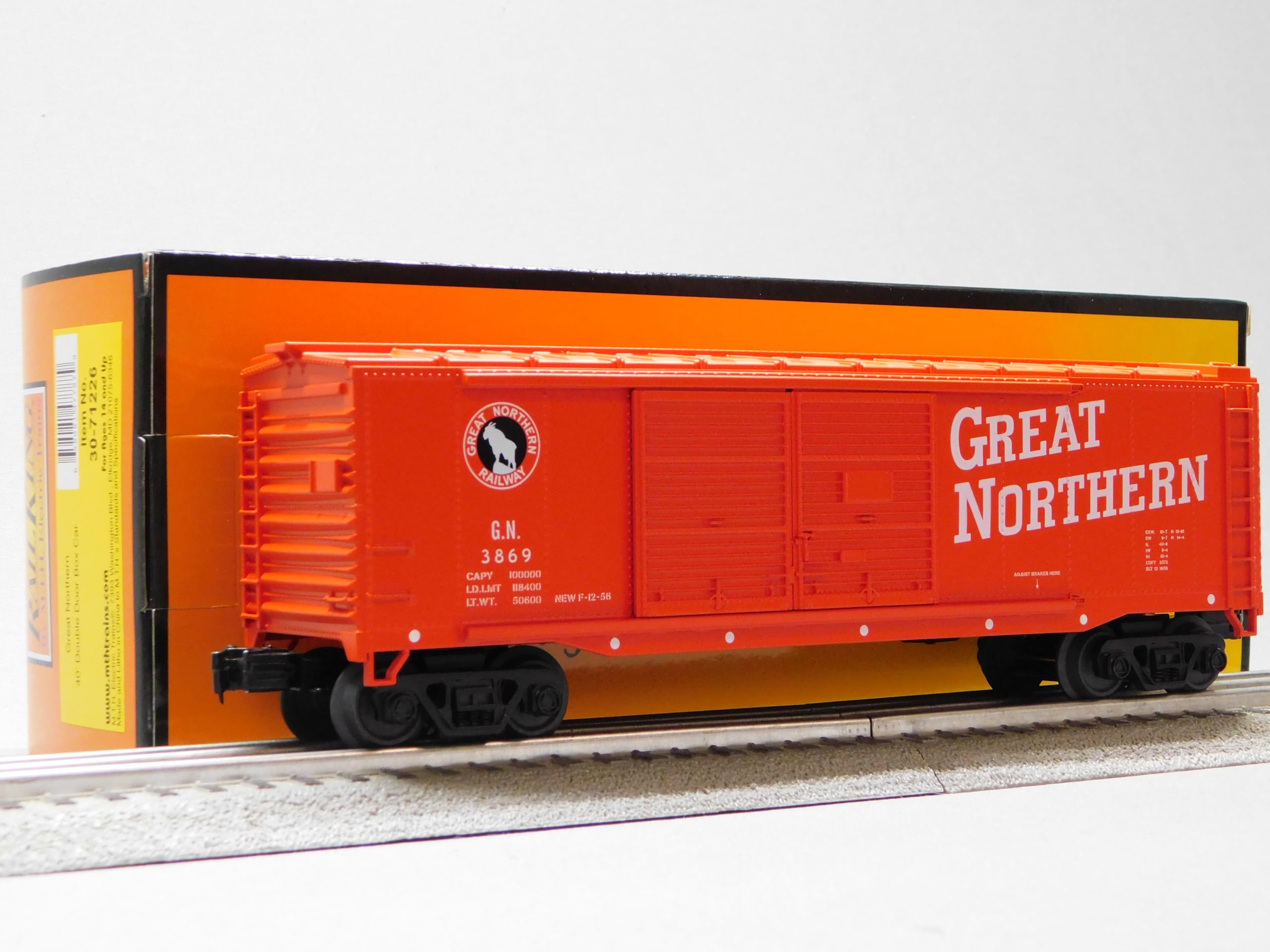 MTH RAILKING Great Northern 40' Double Door Box CAR 30-71226