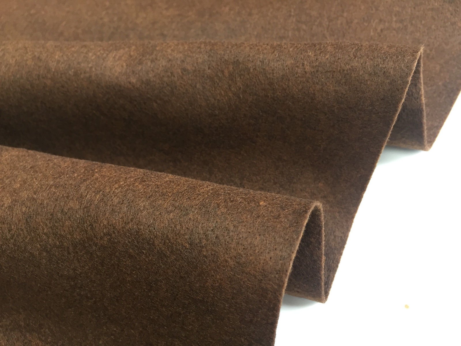 Felt Fabric Material Craft Plain Colours Polyester 102cm Wide (Sold by Meter) (Brown)
