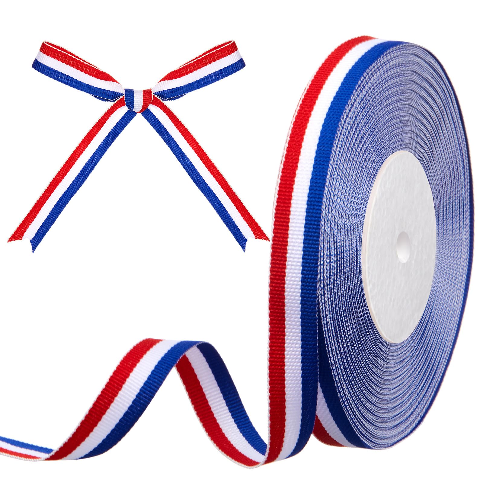 15 mm x 30 yards Ruban Bleu Blanc Rouge Drapeau Français Ruban Tricolore Bobine Décorative pour l'Artisanat Décoration DIY Emballa Cadeau Médaille Mariage Fête Nationale Supercoupe d'Europe | Ruban Drapeau Français, Bobine Ruban Tricolore, Médaille, Embal