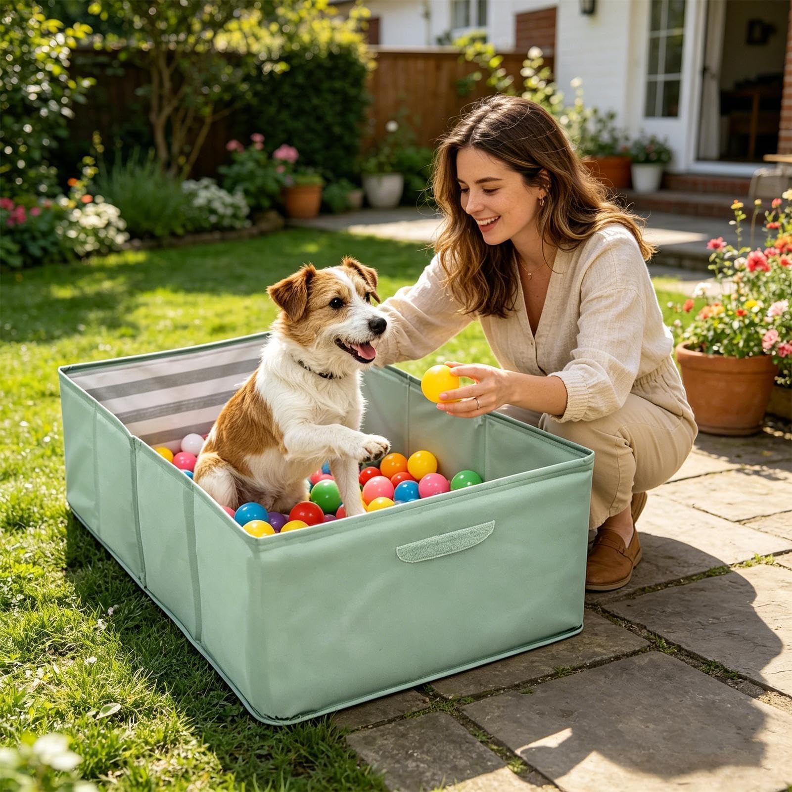 Piscina plegable para mascotas, bañera portátil antideslizante para mascotas, 80 x 40 x 20 cm, piscina para mascotas pequeñas, bañera de refrigeración compacta, bañera de parque infantil al aire libre