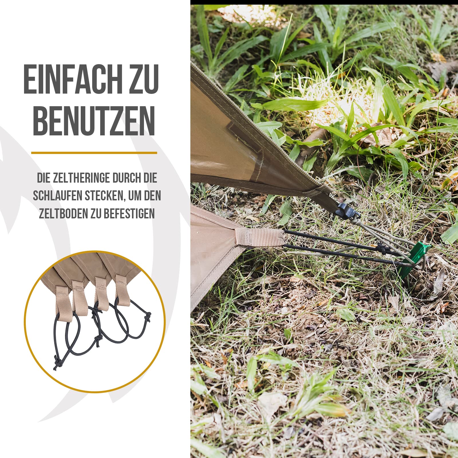 OneTigris 2 Personen Zelt Unterlage, wasserdichte Zeltunterlage Ultraleicht Zeltboden für Camping,Wandern,Picknick(210cm*170cm)