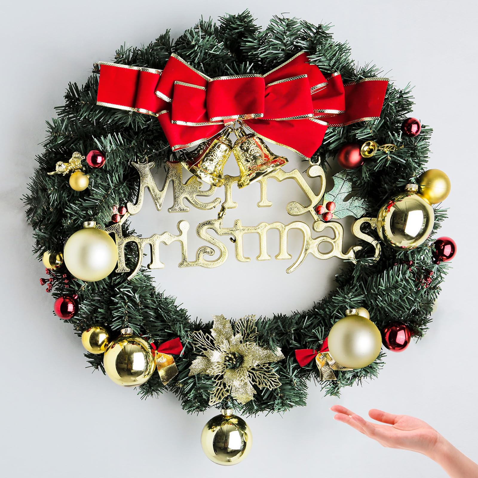 12 grandi palline di Natale in vetro dorato, 8 cm, grandi ornamenti riempibili con glitter dorati, per albero di Natale, palline decorative per albero di Natale, palline decorative per artigianato