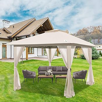 DANA DESIGN テント　MOJO Dextrus Patio Gazebo 12x12ft Double Roof Pop Up Gazebo, Outdoor