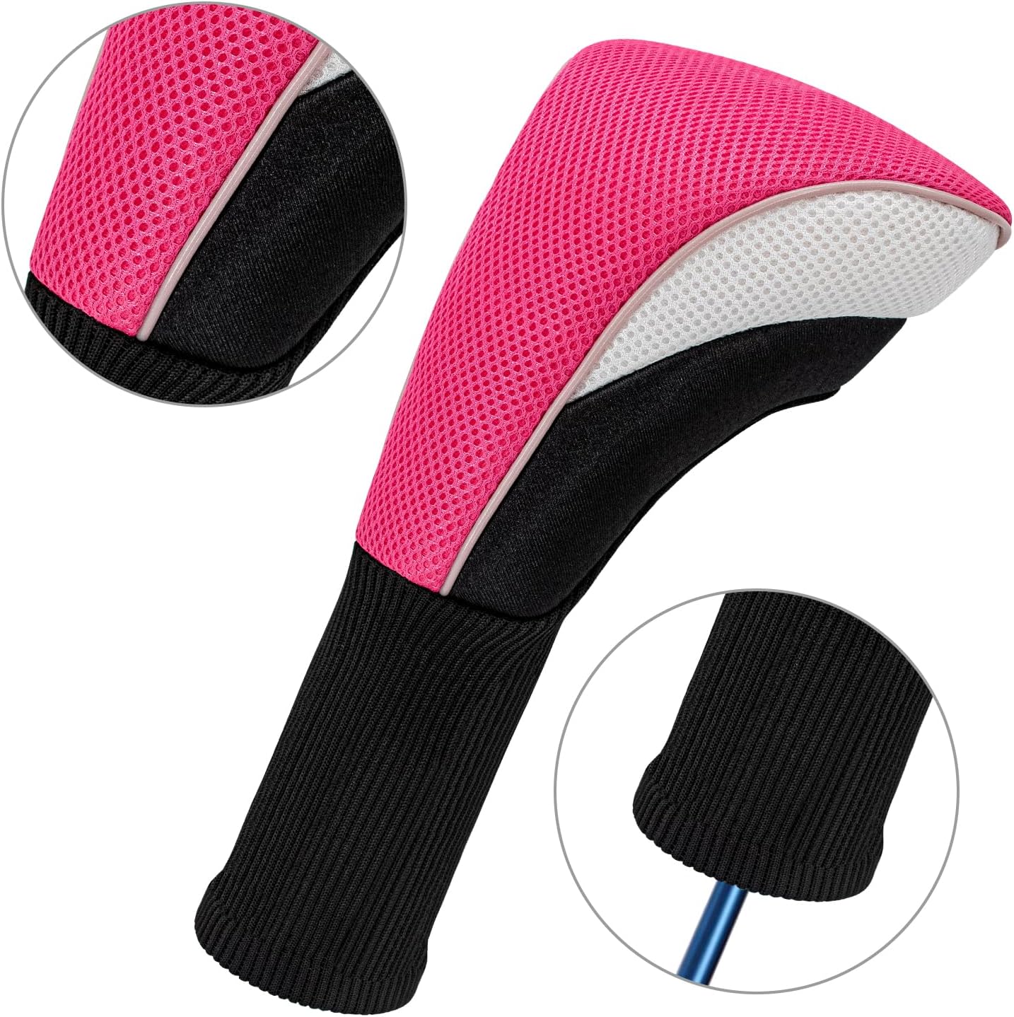 Wood Headcover Golf Club Covers Driver Headcovers Nylon Head Covers Designed to Fit All Woods - 3/4/5/6 Pack/Set Golf Accessories Suitable for Men and Women