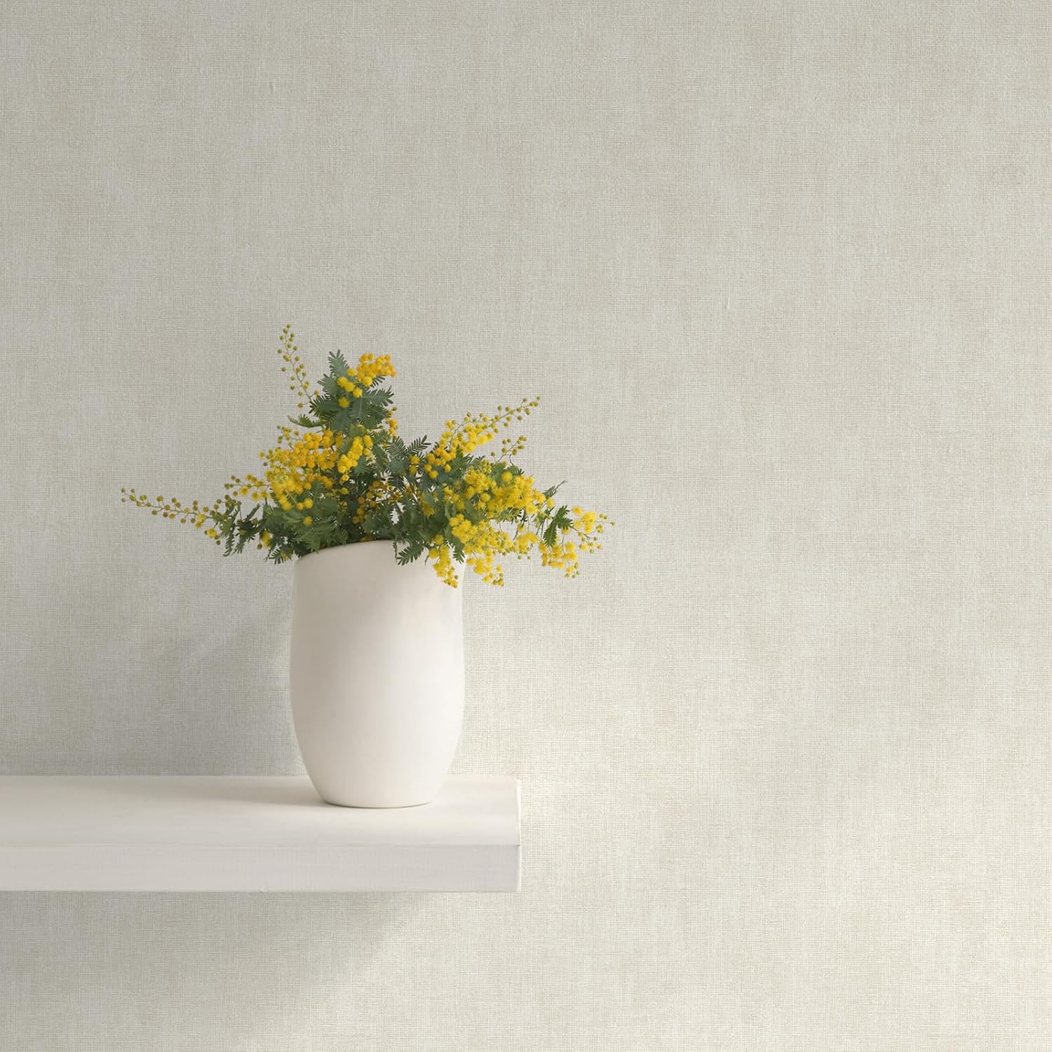 Muriva Darcy James Collection Linen Texture Wallpaper Cream 173536