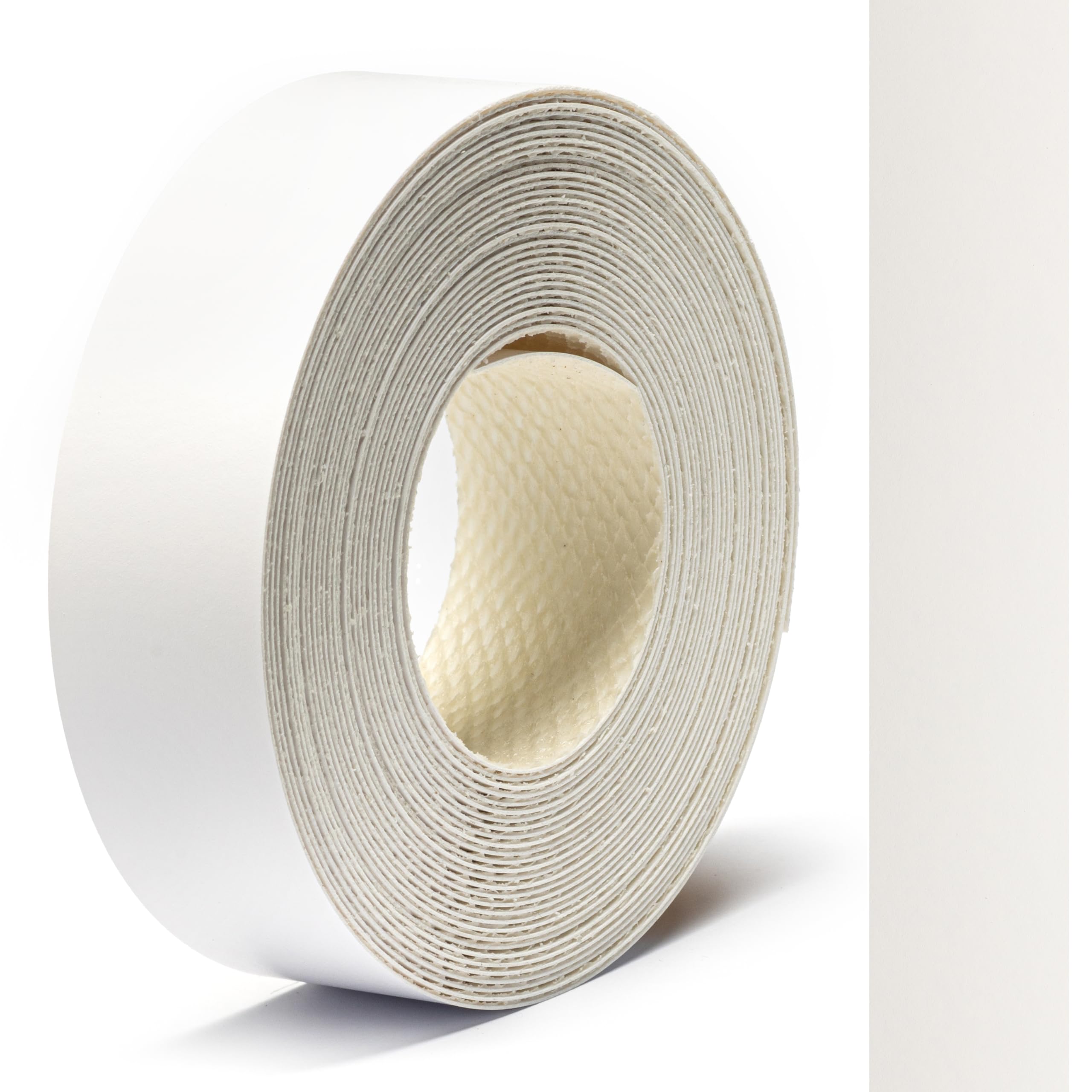 FOLDECOR Arctic White Hotmelt Melamine Edge Banding Tape 21mm x 5m, Iron on Edge Trim Strip for Furniture, Cabinets, Shelves & Panels, Easy to Apply & Cut — image 1