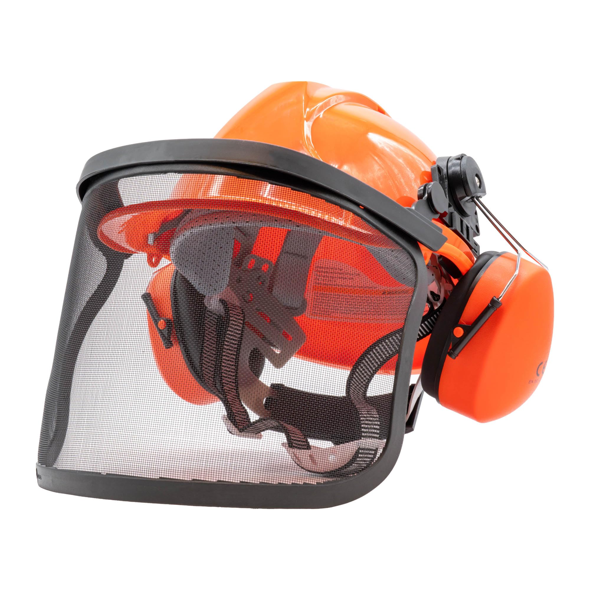 SECURA Premium Forsthelm mit Visier und Gehörschutz | Schutzhelm Kettensäge | Forstschutzhelm Sicherheitshelm EN 397