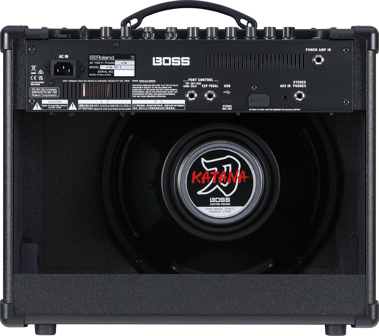 Boss Katana 50 Gen 3 Gitarren-Verstärker mit BT-Dual Bluetooth Adapter und keepdrum Kabel