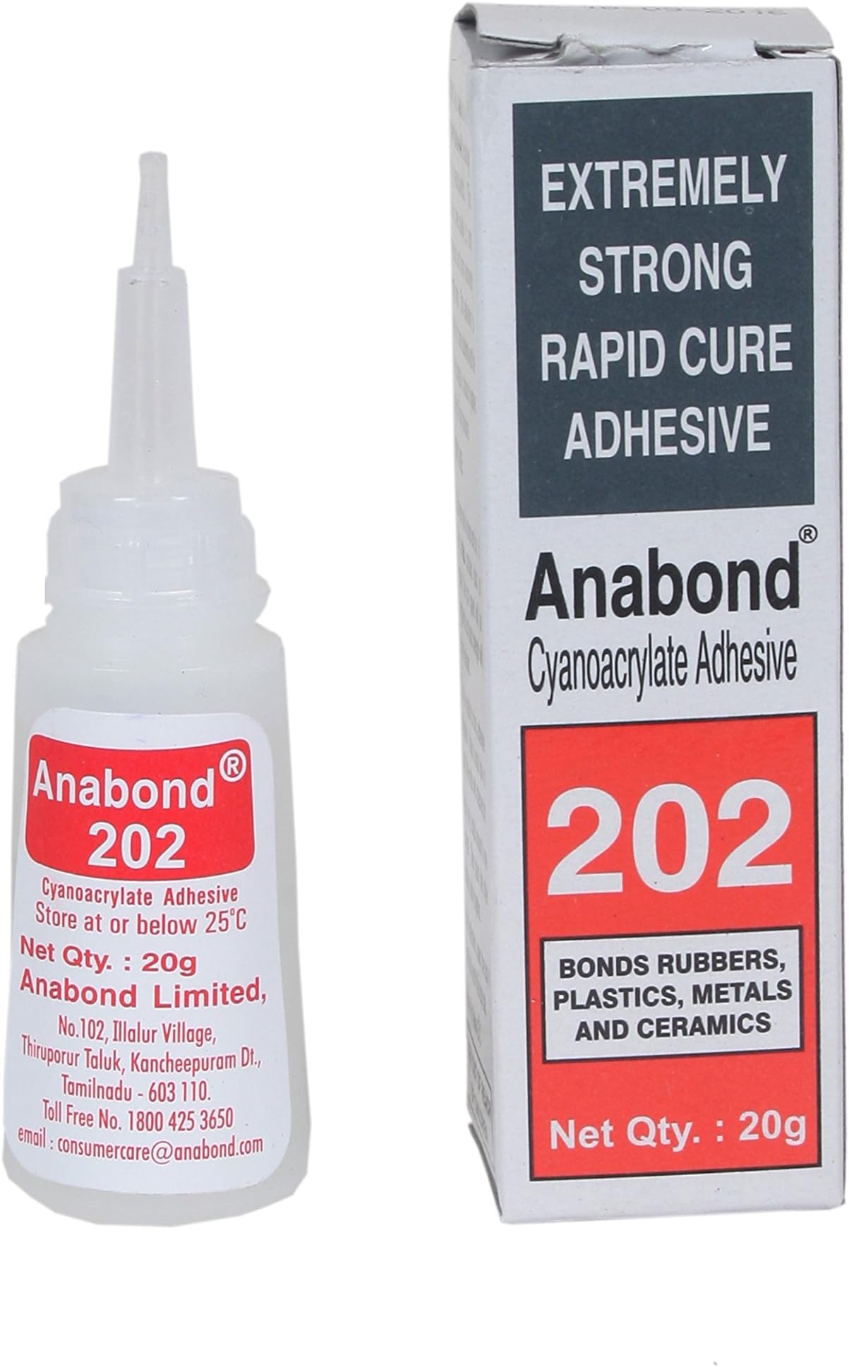 202 CYNOACRYLATE ADHESIVE , 20 GM