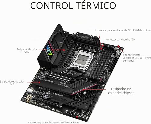 ASUS ROG Strix B650E-F Gaming WiFi AMD B650 AM5 Ryzen™ Desktop 9000 8000 & 7000 ATX Motherboard, 12+2 Power Stages, DDR5, 3X M.2 Slot, PCIe® 5.0, WiFi 6E, 2.5G LAN, USB 3.2 Gen 2x2 Type-C®, Aura Sync - 3