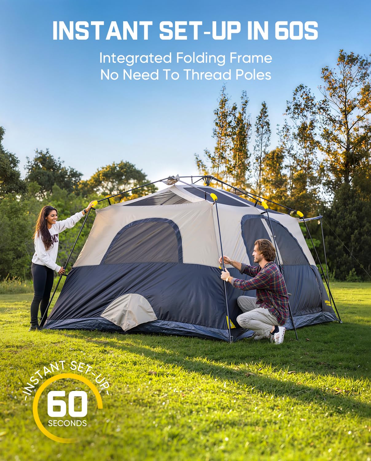 Amazon.com : FanttikOutdoor Zeta C8 Apex Camping Tent, 8 Person