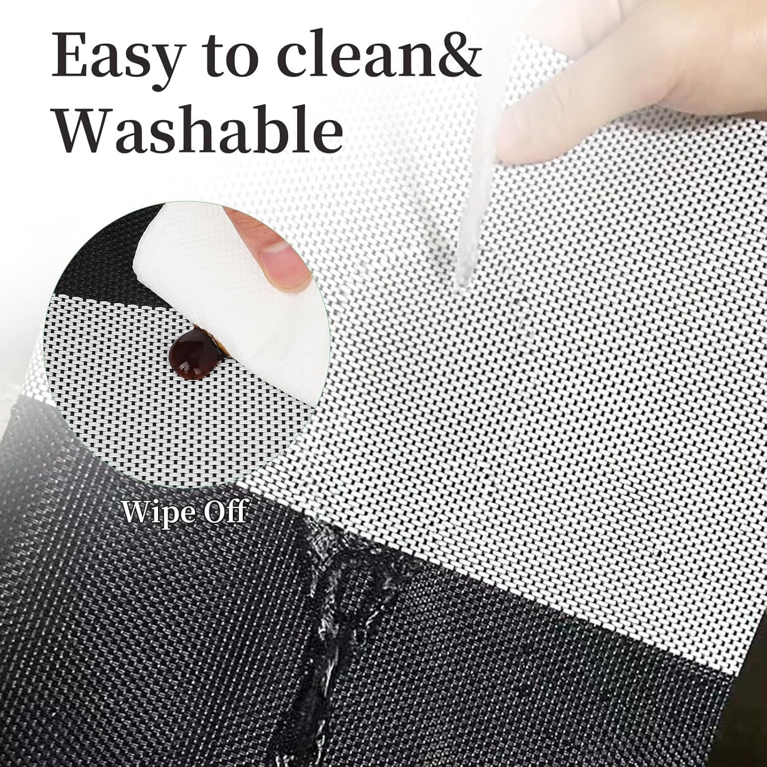 6 Placemats Set - Heat Resistant, Non-Slip Dining Mats -8