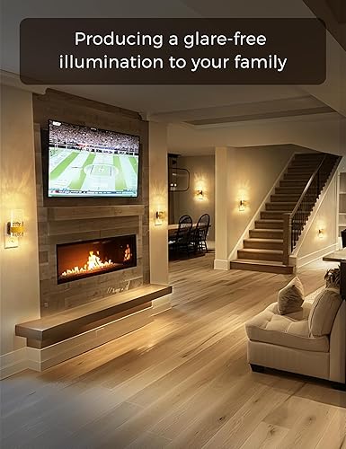 Miniatura 6 de L LOHAS LED Luces nocturnas enchufables a la pared, paquete de 2 luces LED de noche enchufables con sensor de atardecer a amanecer, luz nocturna