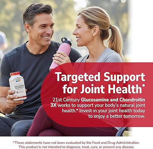Miniatura 4 de 21st Century Glucosamina Condroitina 750/600mg - Triple Fuerza, Tabletas, 150 unidades