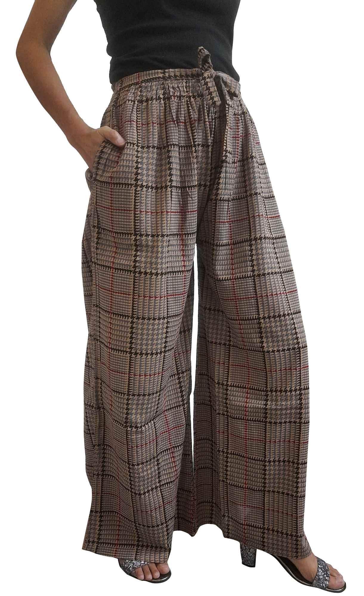 Women Fashion Free Size Rayon Printed Palazzo (Suitable for Waist Size 28 to 38 Inches)-image-32