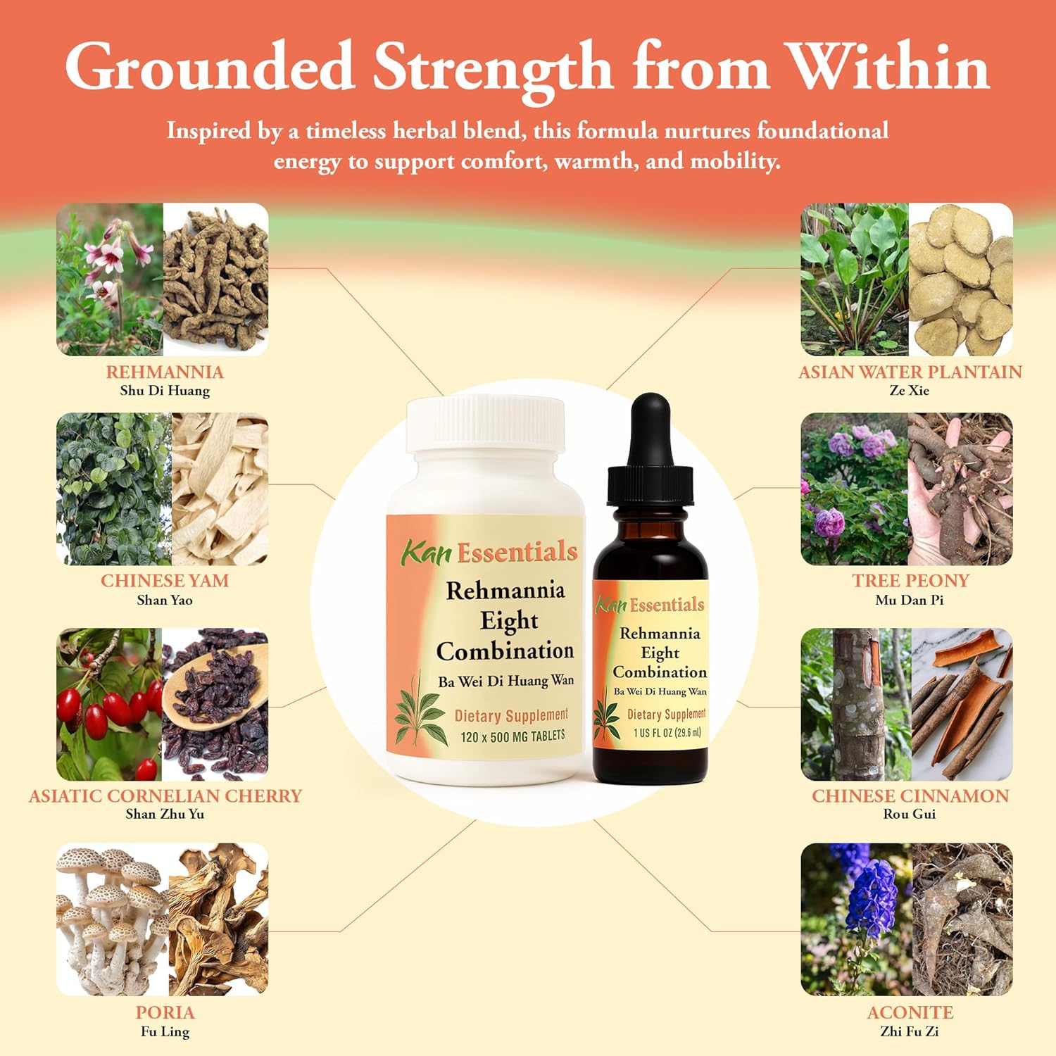 Kan Herb Company Rehmannia Eight Combination – Traditional Chinese Herbal Blend for Dogs & Cats to Support Kidney Health, Vitality, & Hormonal Balance, Herbal Supplement Tablets for Pets, 120 Tablets - Image 5