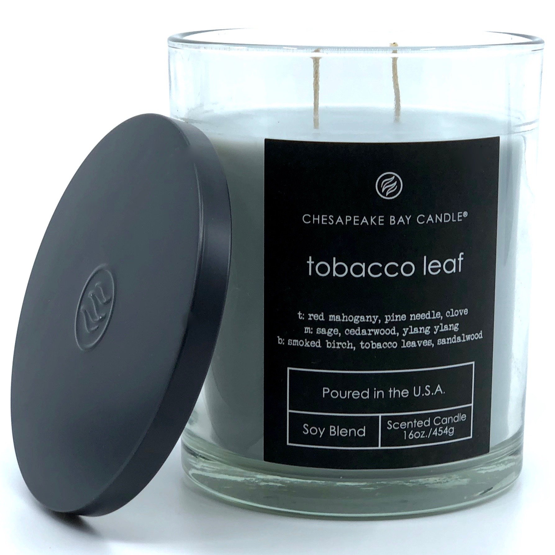 Large Chesapeake Bay Tobacco Leaf Scented Soy Blend Candle