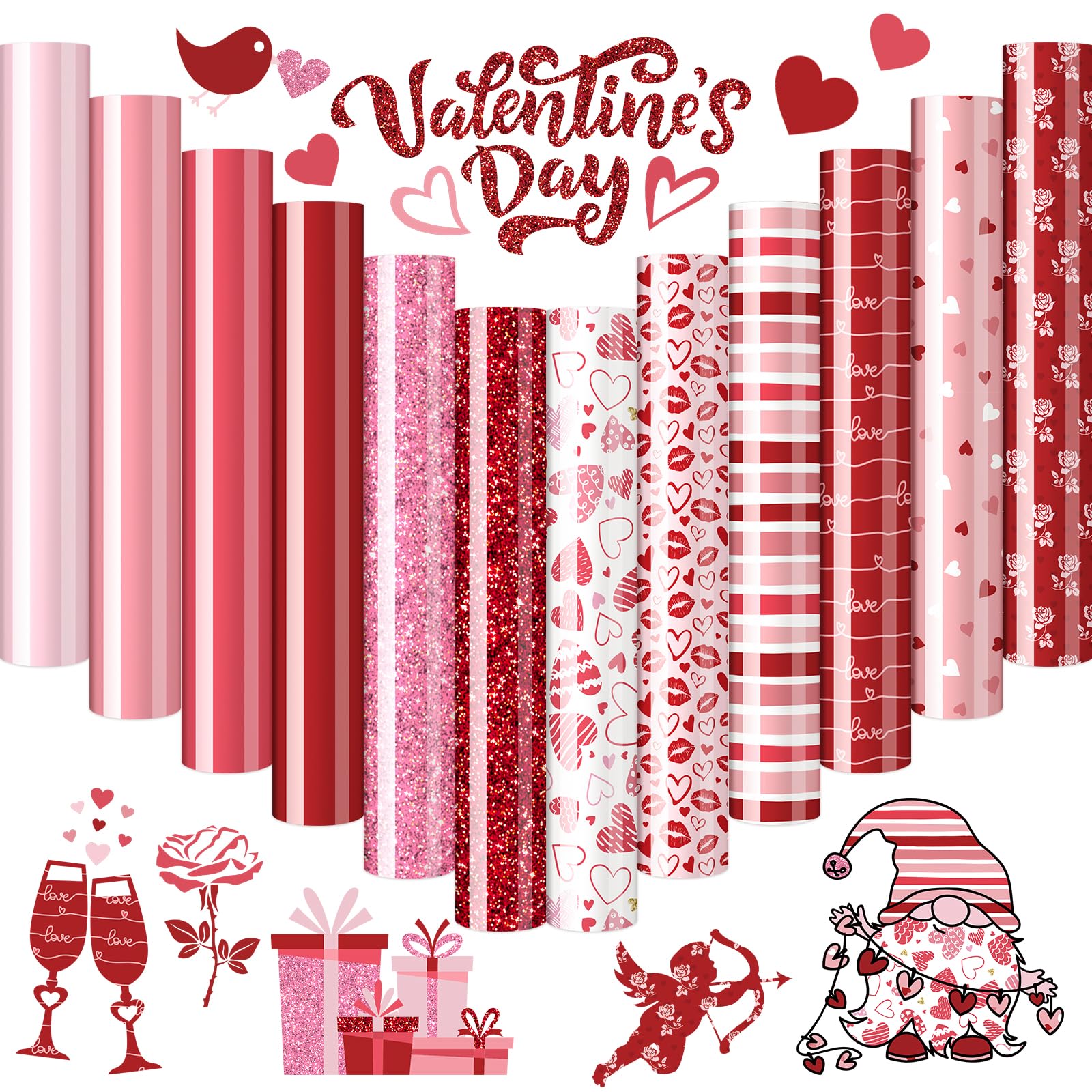 Vinyle transfert thermique cœur pour personnaliser vos vêtements de Saint-Valentin en famille