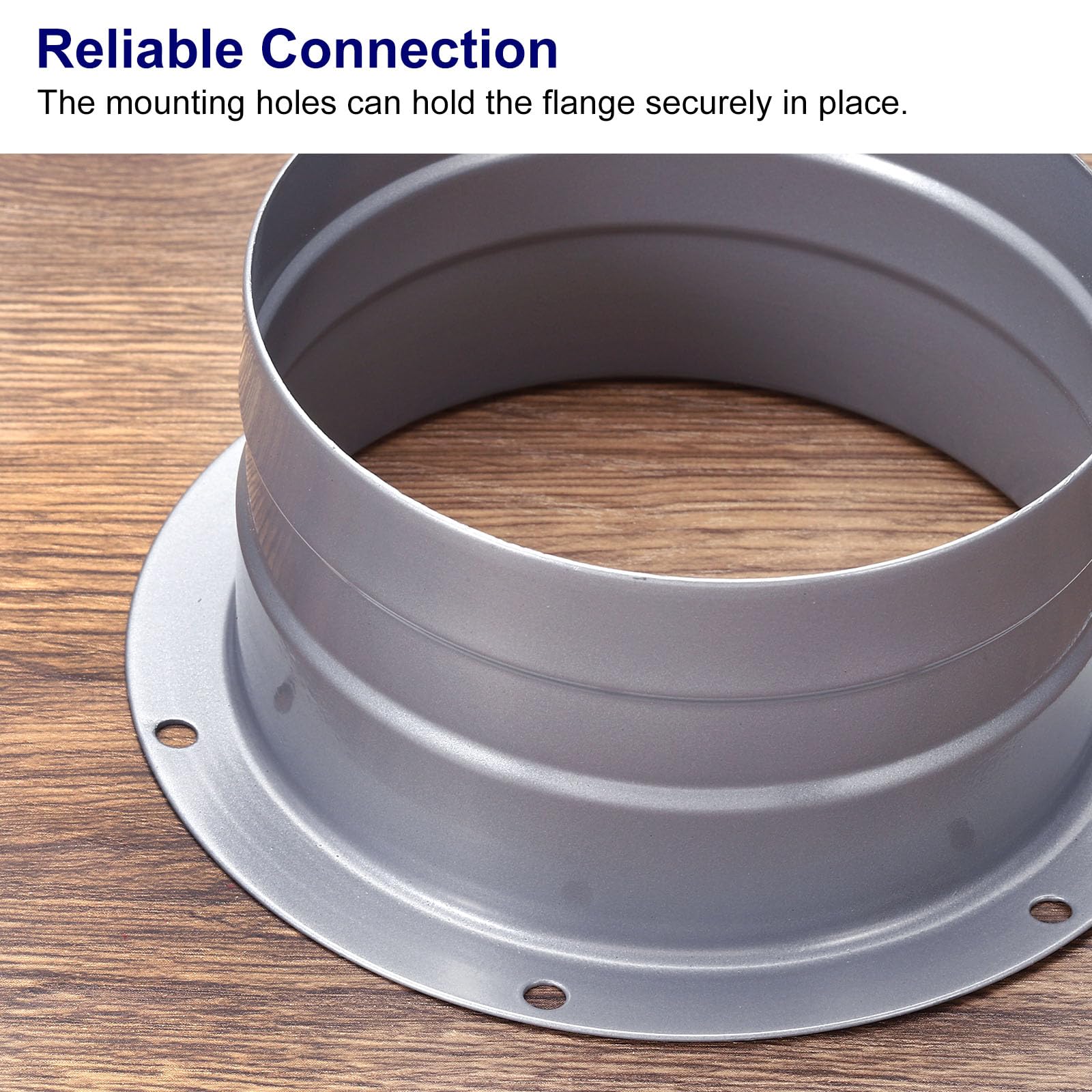 PATIKIL Duct Connector Flange, 4 Inch, 4 Pack Straight Pipe Exhaust Flange - Image 4
