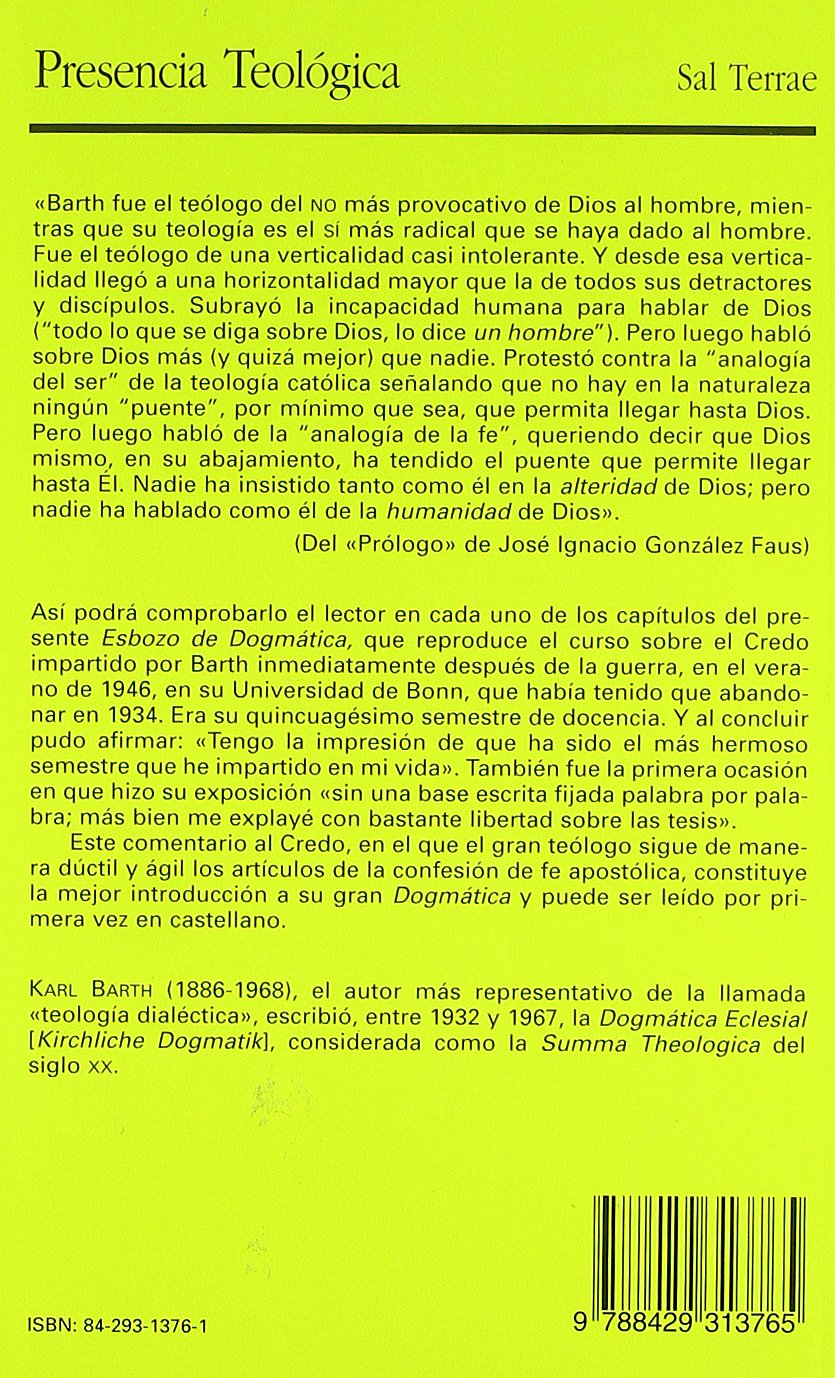 Esbozo de Dogmática: 108 (Presencia Teológica)
