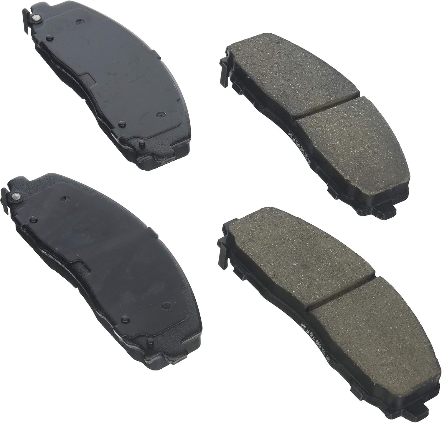 BOSCH BE1589H Blue Ceramic Disc Brake Pad Set with Hardware- Compatible with Select Chrysler Pacifica, Town & Country, Voyager; Dodge Grand Caravan, Journey; Jeep Gladiator; Ram C/V; VW Routan; FRONT
