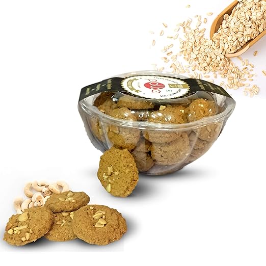 POLKA Pack of 3 ,Oats N Kaju Biscuit Cookies , 1050 Gm ,Family Combo Pack ,Assorted Cookies Pack , Cookies Biscuit , Flavour Cookies , Dry Fruit