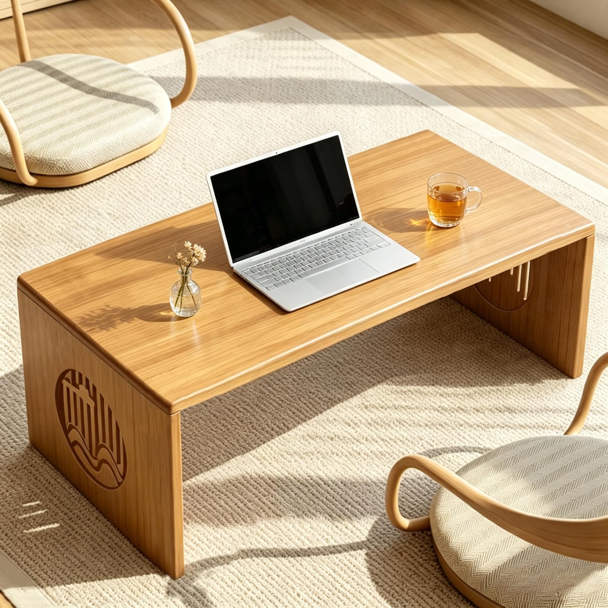 Amazon.com: Ekjkldo Folding Coffee Table, Foldable Japanese Floor